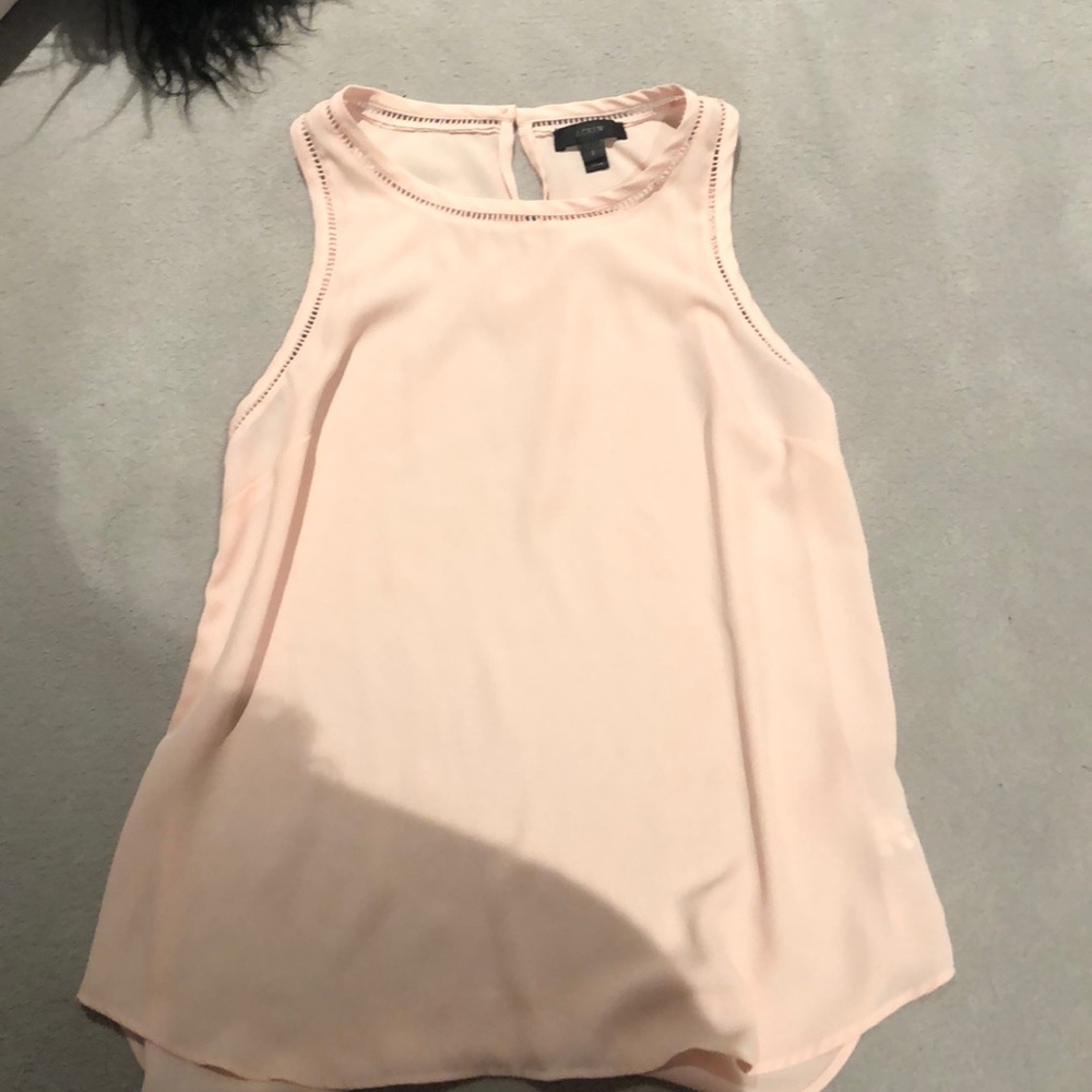 Light pink silk tank top